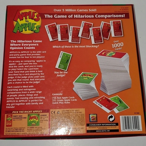 Apples to Apples Party Box Card Game - Picture 4 of 4